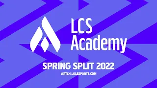 100A vs CLGA | Week 7 Game 1 | 2022 LCS Academy Spring Split | 100 Thieves vs. Counter Logic Gaming