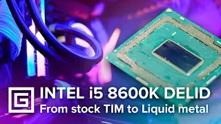 Delidding Intel Coffee Lake i5 8600K