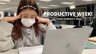 [MED STUDENT VLOG] Productive Week: studying, school, hanging out w/ besties, foodie adventures