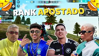 RANK APOSTADA DE VOLTA COM O SQUAD DA RESENHA!!NOBRU BOCA DE 09 RACHA E HUDSON - FREE FIRE CLIPS