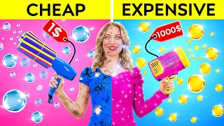 TESTING CHEAP AND EXPENSIVE GADGETS || Rich VS Poor Student by 123 GO! FOOD