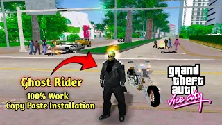 How To Install Superhero Ghost Rider Mod In GTA Vice City | Ghost Rider Cheat Code