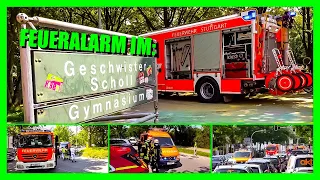 🚨🔥 Feueralarm im Gymnasium 🔥🚨  Feuerwehr Stuttgart 🚒 auf Einsatzfahrt durch Sillenbuch 🚒 🚑