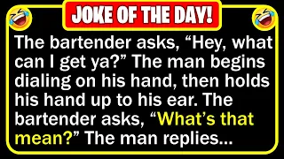 🤣 BEST JOKE OF THE DAY! - A patron walks into a bar and sits down...  | Funny Daily Jokes