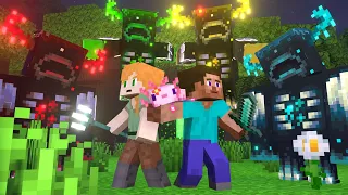 WARDEN and WARDEN: Strongest Warden - Episode 8 - Alex and Steve Life ( Minecraft Animation)