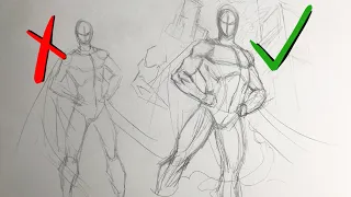 How to Draw a Heroic Pose for Comics