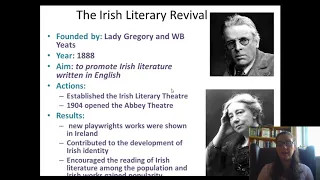 Cultural Nationalism - The Gaelic League and Irish Literary Revival
