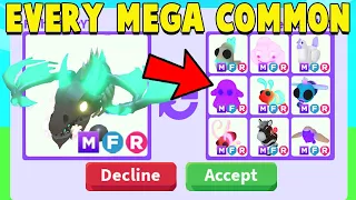 Trading for EVERY MEGA COMMON in 24 Hours! (Adopt Me)
