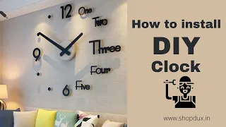 How to install DIY clock easily?