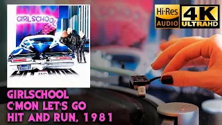 Girlschool - C'mon Let's Go (Hit And Run), 1981, Vinyl video 4K, 24bit/96kHz