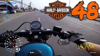 Harley Davidson 48 Sporter1200 2017 First Ride | Eng Sub