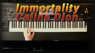 Immortality - Celine Dion, Cover, eingespielt mit titelbezogenem Style auf Yamaha Genos.