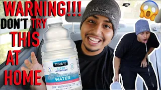 THICK WATER CHALLENGE!!! (PUKE WARNING)