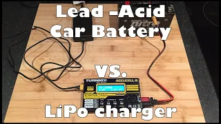 Charge car battery using LiPo Charger