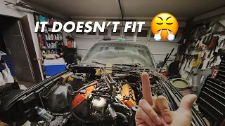 IT DOESN'T FIT.. E30 V8 M62 ( Engine Arms? )
