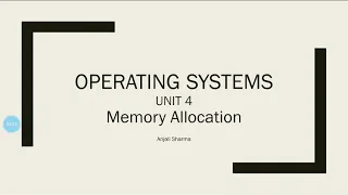 Part 4 | Memory Allocation Techniques | OS | Operating Systems tutorials | Memory Management