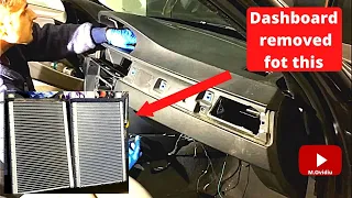 BMW e90 Dashboard Disassembly  Heater core Replacement