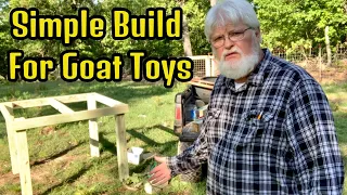 Building a Play Area for goats "The Goat Deck"