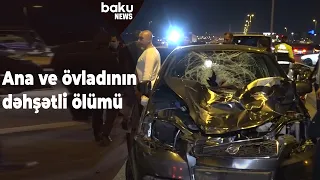 Aeroport yolunda dəhşətli yol qəzası - Baku TV