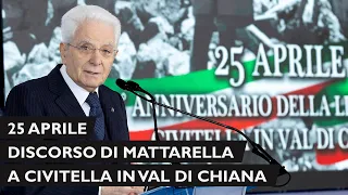 Mattarella alla cerimonia commemorativa del 79° anniversario della Liberazione