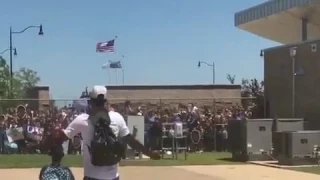 Paul George arrives to OKC as a Thunder player for the first time