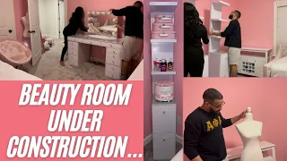 *NEW* Home Updates | Organizing My Beauty Room 2022 | My Pink Room | Kay Porche'