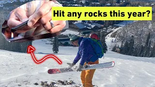 How to Ptex repair a ski - Simple real life demonstration