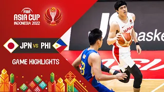 Japan 🇯🇵 - Philippines 🇵🇭 | Basketball Highlights - #FIBAASIACUP 2022