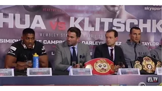 ANTHONY JOSHUA v WLADIMIR KLITSCHKO - **FULL & UNCUT** FINAL PRESS CONFERENCE / JOSHUA V KLITSCHKO