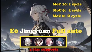 1.3.2 Memory of Chaos 8+9+10  -  E0 JingYuan FULL AUTO with 4 star team - Honkai Star Rail