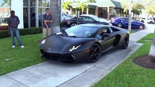 Lamborghini Aventador LP700-4 Matte black beast Supercar