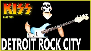 【KISS】[Detroit Rock City] Bass Cover | LESSON | BASS TAB