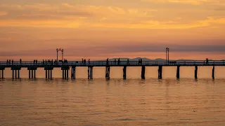 White Rock Pier Sunset, British Columbia・4K HDR