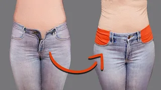 A simple way to upsize jeans in the waist to fit you perfectly!