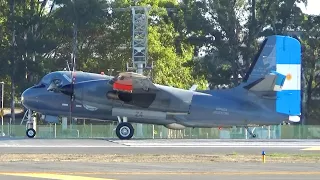 Despegue Grumman S-2T Turbo Tracker - Aeroparque - 07/04/21