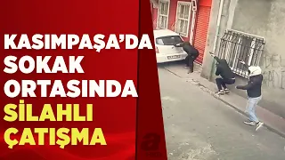 Kasımpaşa’da aksiyon filmlerini aratmayan silahlı çatışma kamerada! | A Haber