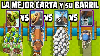 CUAL ES LA MEJOR CARTA Y SU BARRIL | OLIMPIADAS de CLASH ROYALE