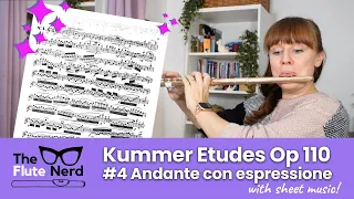 Flute Etude #4 from Kummer 24 Etudes mélodiques Op 110