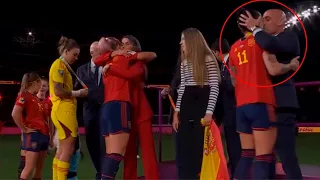 ¡El beso del escándalo! Incómodo momento en la premiación de España en el Mundial femenino de fútbol