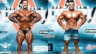 Cbum (Classic Physique Champ) VS Ryan Terry (Mens Physique Champ) Physique Comparison at Mr. Olympia
