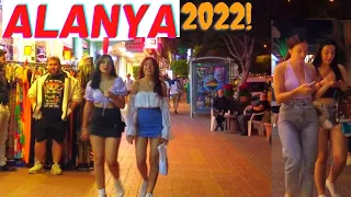 ALANYA ATATÜRK STREET WALKING TOUR 2022 ! ALANYA ANTALYA TURKEY HOLIDAY ! TURKEY TRAVEL 4K VIDEO