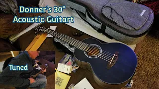 Guitar review of Donner's 30" Acoustic Guitar for Kids and Beginner players. Checked by a pro player