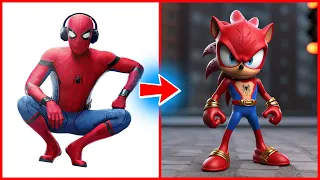 SUPERHEROES but SONIC 💥 All Characters (Marvel & DC)