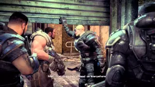 Gears of War Ultimate Edition - Comedy of Errors: Static Coms "It's Right There" Brumak Cutscene