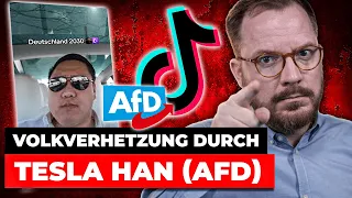 Volksverhetzung durch Tesla Han (AfD)