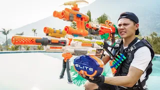 LTT Nerf War : POLICE SEAL X Nerf Guns Fight Underground Transaction Dr.Ken With Wolf Mask Seller