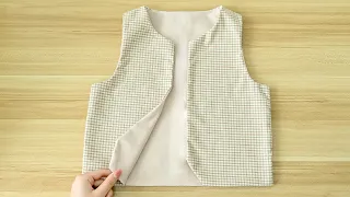 How to Sew Reversible Vest | Sewing Tutorial for Beginners