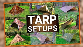 Tarp Shelter Setups Sommer und Winter | Outdoor Wild Camping | Tarp Aufbauvarianten 2024