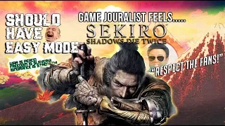 Game jouralist feels Sekiro: Shadows die twice should respect its fans & have an easy mode