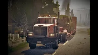 Spintires: Mudrunner - Western Star 6900XD and UAZ-3151 rescue MAZ-7310